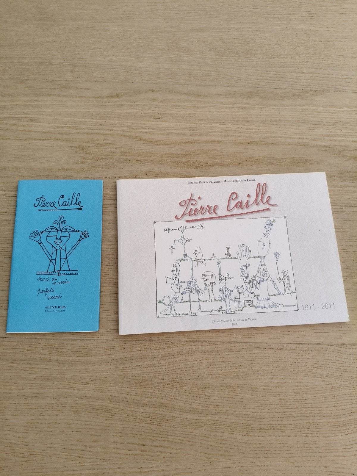 2 livres Pierre caille + Doc art belge moderne, Enlèvement