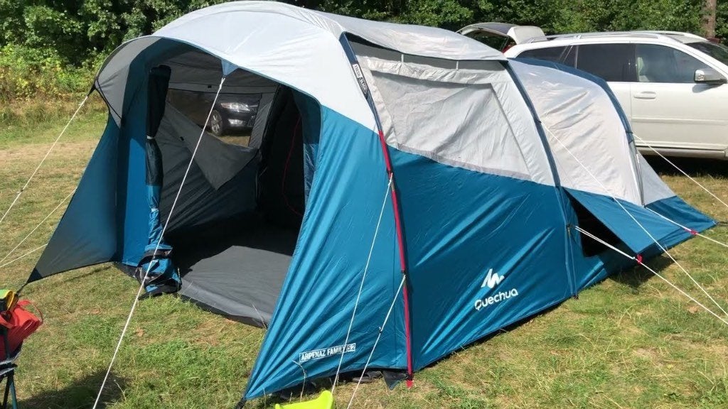 tent decathlon 5.2 5 personen, Caravanes & Camping, Tentes, Enlèvement, Comme neuf, Jusqu'à 5