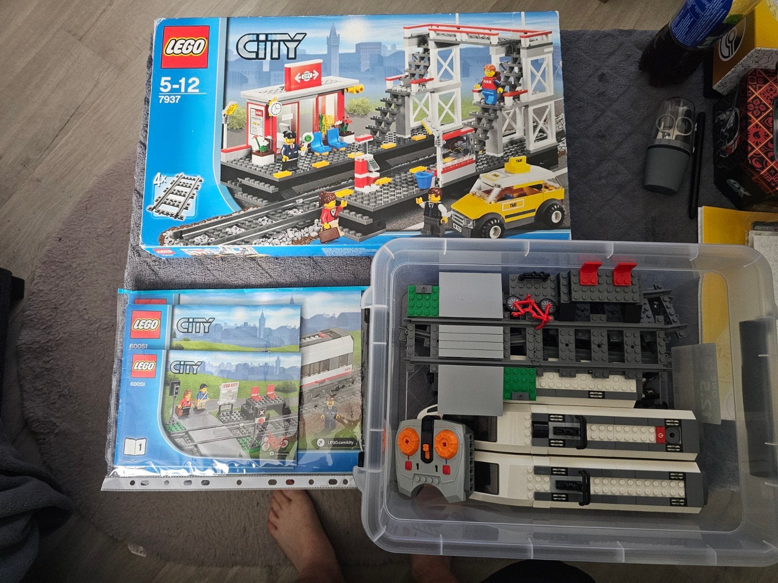 lot lego trein, Enlèvement, Complet, Lego