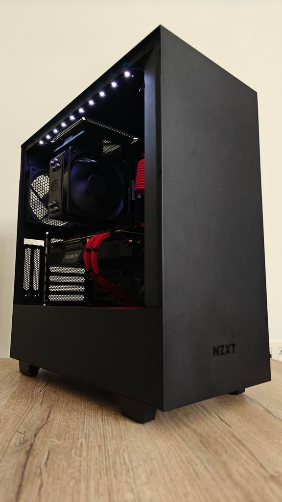 Black & Red RTX Gaming PC, NZXT, MSI, Gigabyte, Corsair, Cooler Master, Virtual Reality, 4 Ghz ou plus, Enlèvement