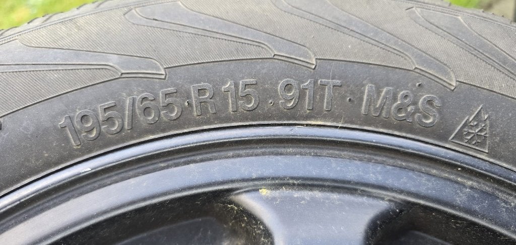 Velgen en vier seizoen banden Saab 9-3, 93, 9 3, Auto-onderdelen, Ophalen, Gebruikt, 15 inch, All Season