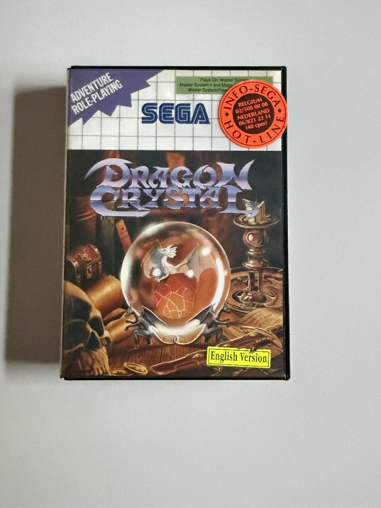 Dragon Crystal – Sega Master System – complet, 1 speler, Ophalen of Verzenden, Zo goed als nieuw, Role Playing Game (Rpg)