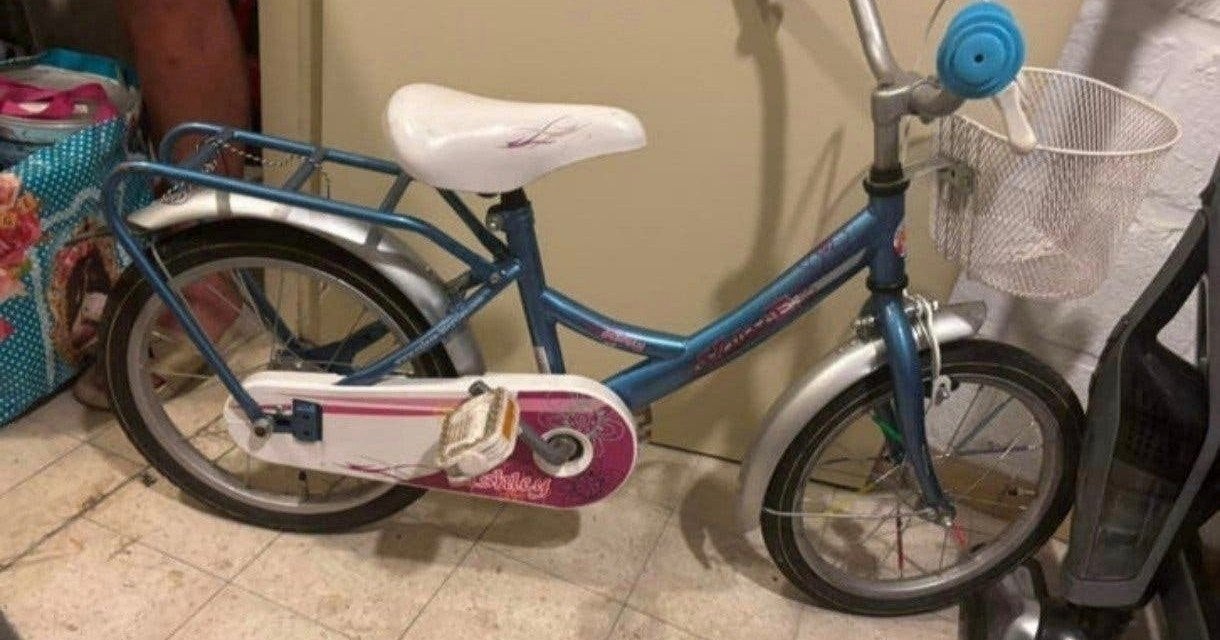 Meisjes Kinderfietsje, Ophalen