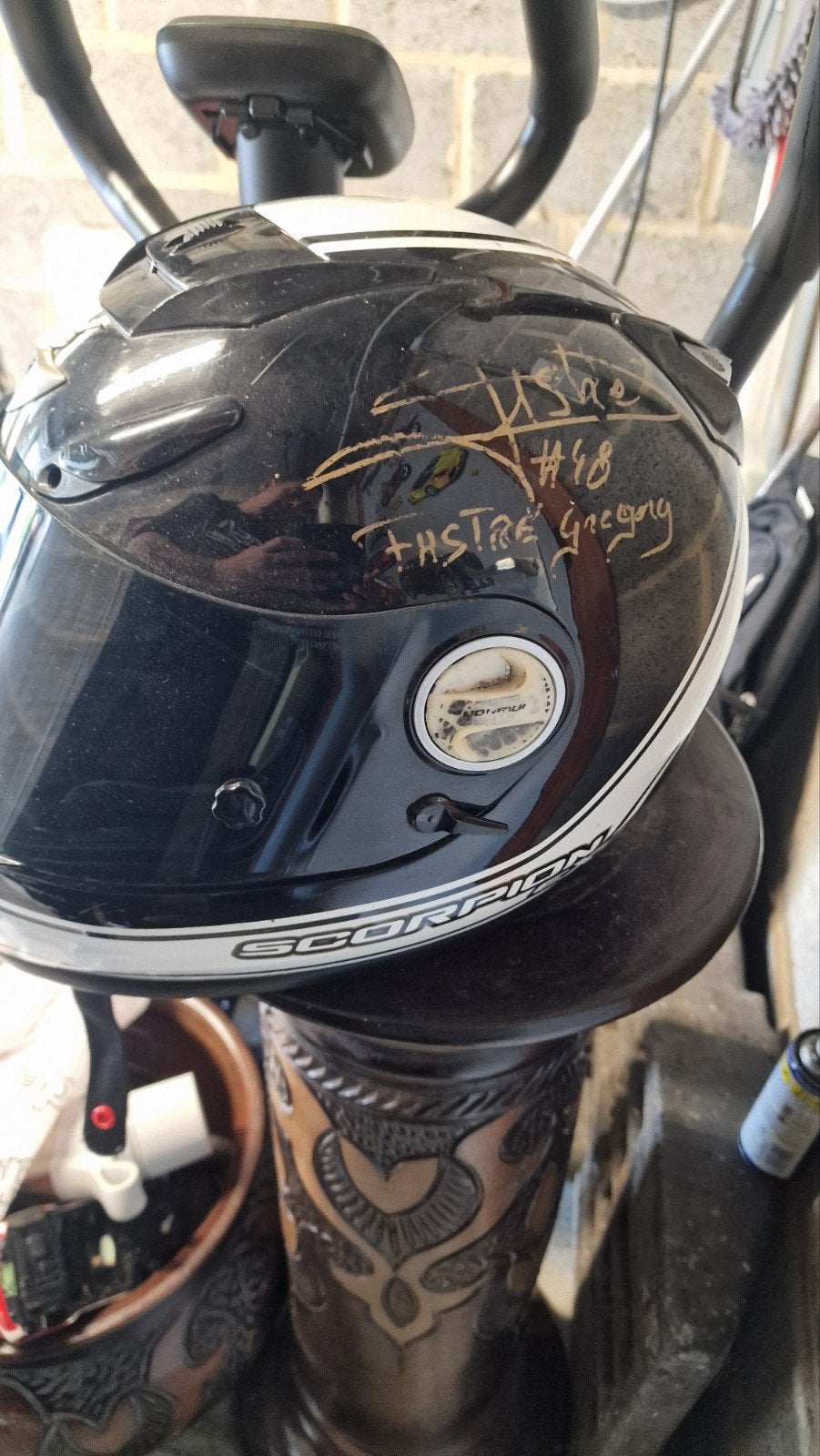 Casque Scorpion Exo-750 Air (Taille M), Vélos & Vélomoteurs, Enlèvement, Utilisé, Medium, Scorpion
