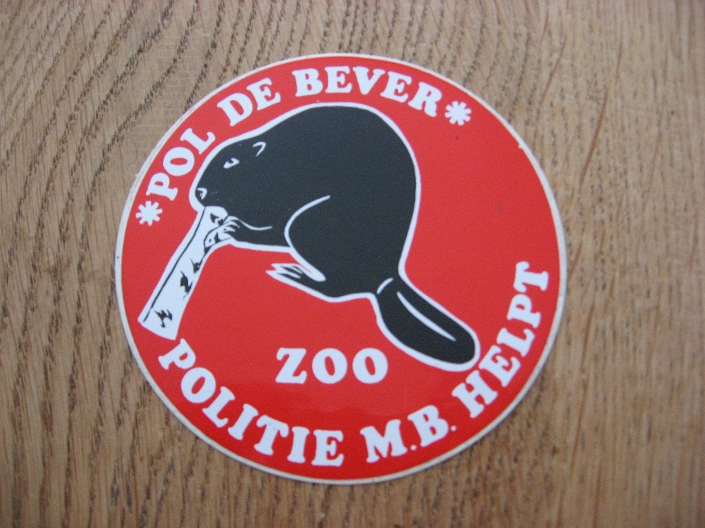 Pol De Bever Zoo Vintage Sticker, Verzamelen, Ophalen of Verzenden, Nieuw, Overige typen