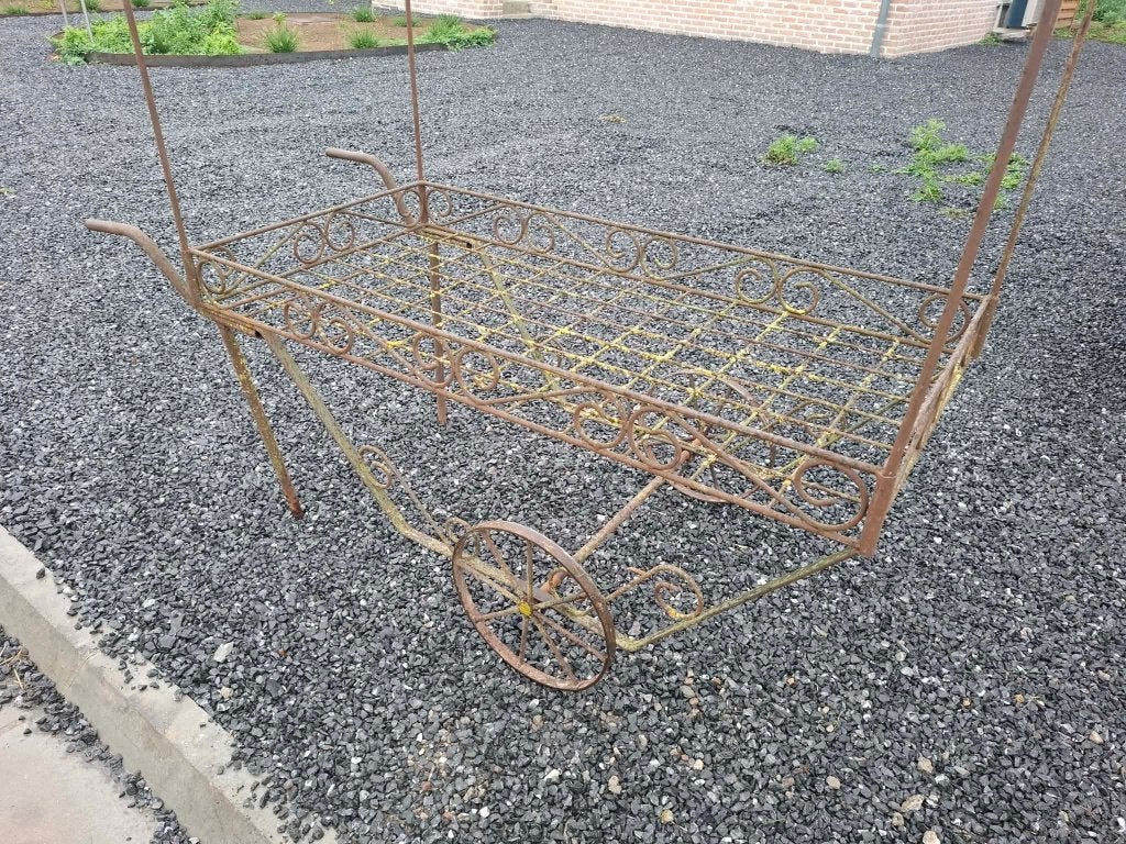 Charrette ancienne / brouette à 2 roues, Jardin & Terrasse, Enlèvement
