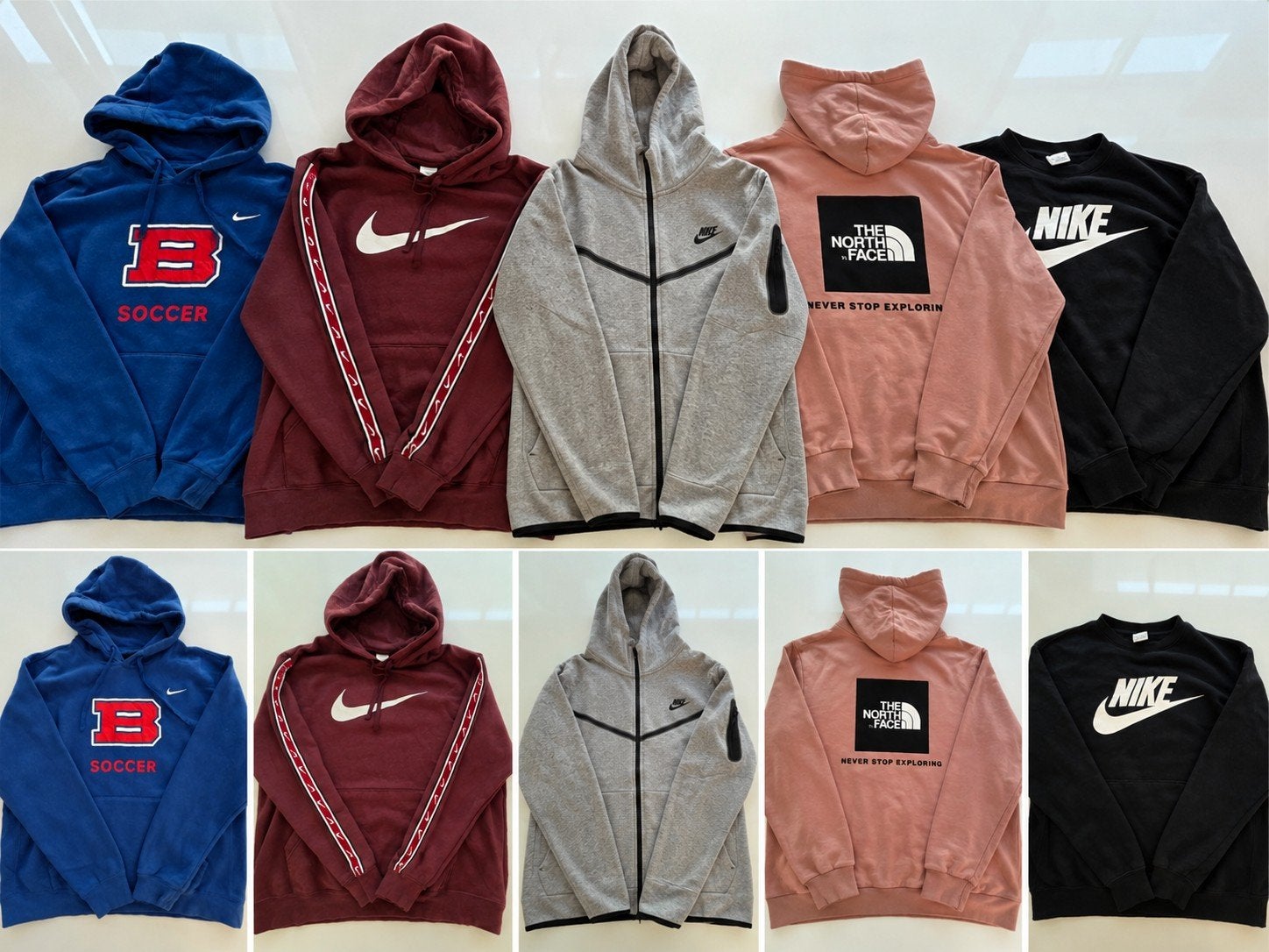 Nike, Reebok & The North Face Hoodies/Sweatshirts Bundle – M, Ophalen of Verzenden