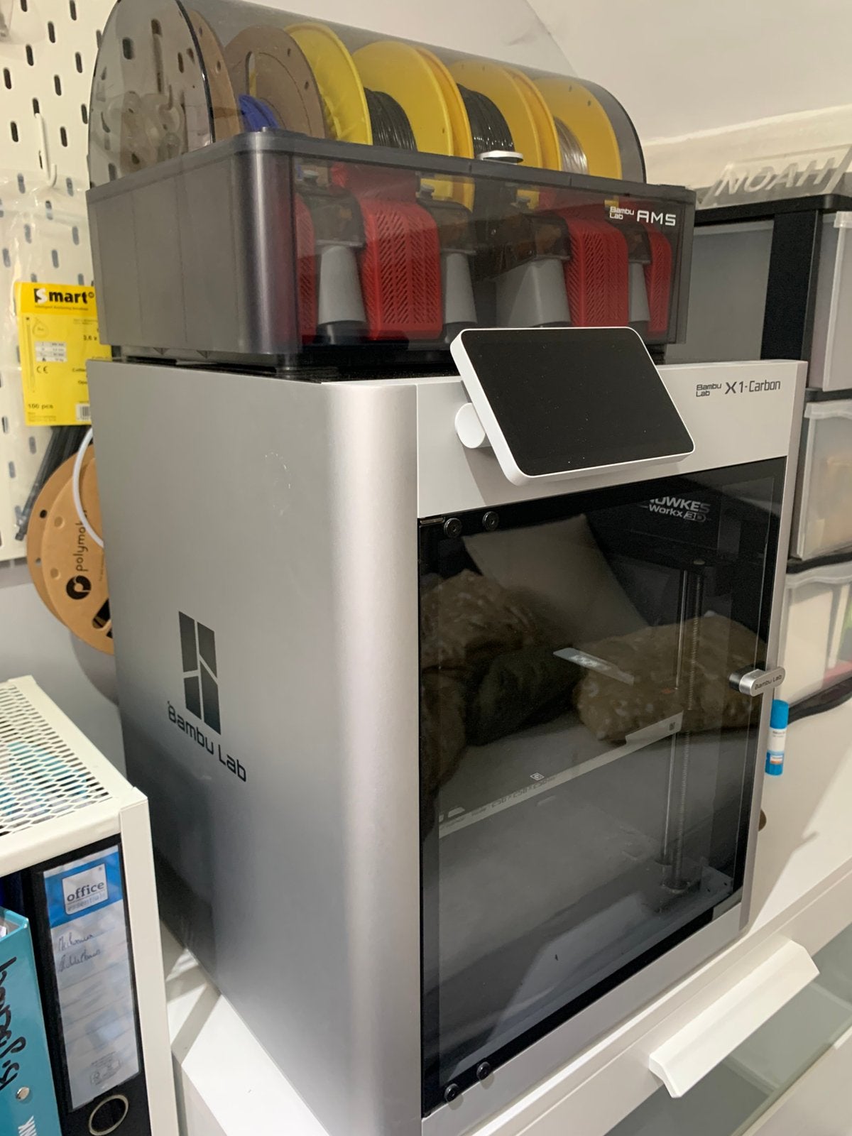 Bambu Lab X1C + AMS - 899 printuren - 2024, Computers en Software, Ingebouwde Wi-Fi, Ophalen of Verzenden, Zo goed als nieuw, Filament