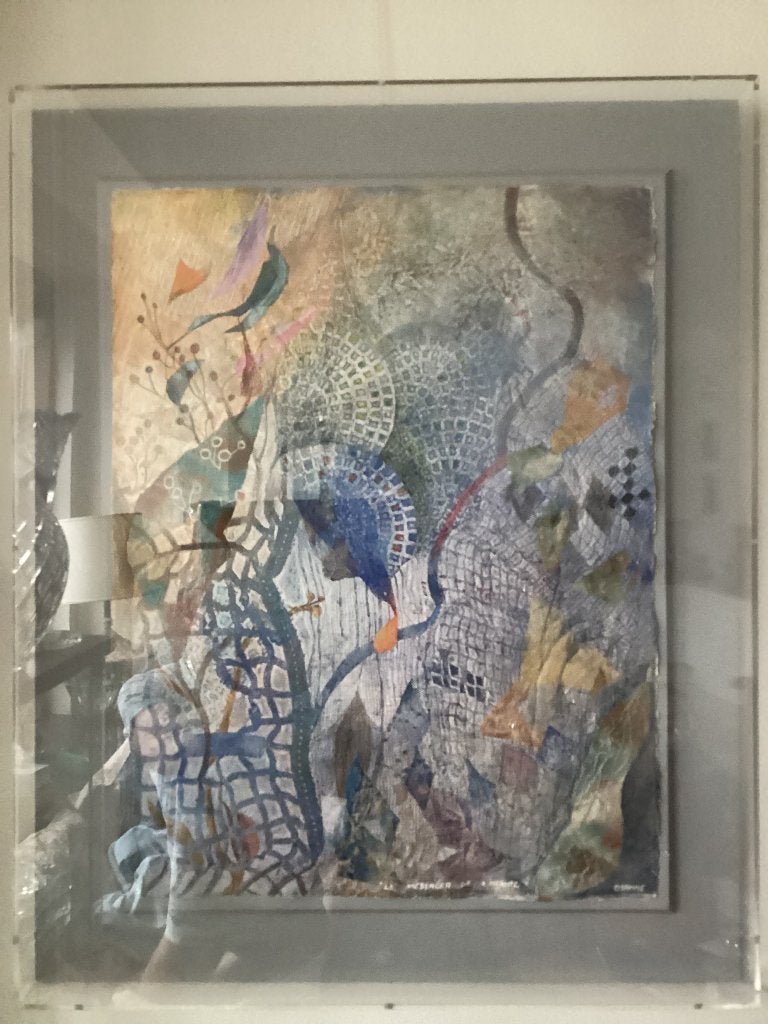 Le Messager de l'Infante getekend Osanne. P028/Ia., Antiek en Kunst, Ophalen, Ingelijst, Gemengde techniek