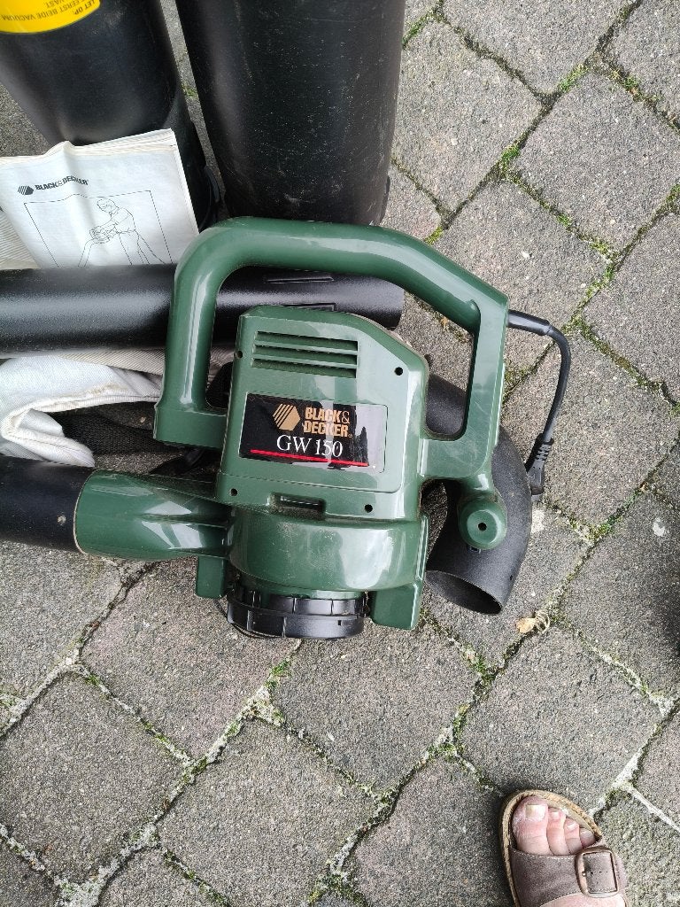 Bladruimer Black & Decker, Ophalen, Gebruikt, Met opvangzak, Handgedragen