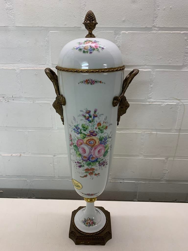 Decoratieve limoges vaas, Antiek en Kunst, Ophalen of Verzenden