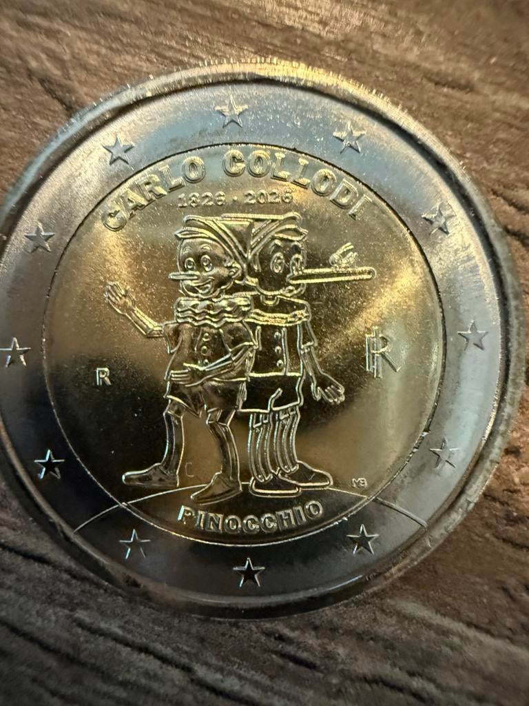 2 euro pinocchio 2026, Postzegels en Munten, Munten | Europa | Euromunten, Ophalen of Verzenden, 2 euro
