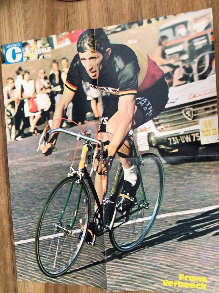Wielerposter team watney frans verbeeck, Verzenden