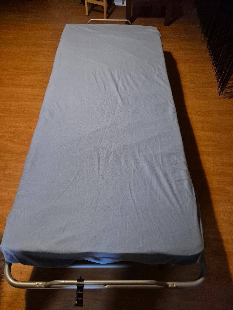 lit pliant pour 1 personne, 90 cm, Enlèvement, 200 cm, Bois