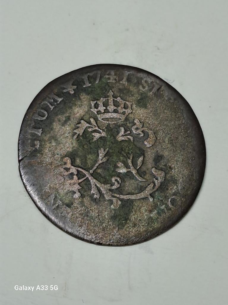France  Louis XV, double sol 1741 rareté R1, Enlèvement ou Envoi, France, Monnaie en vrac, Argent