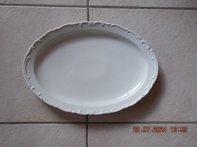 5 witte ovalen schalen (ook per stuk te koop), Maison & Meubles, Cuisine | Vaisselle, Enlèvement, Utilisé, Balance ou Balances