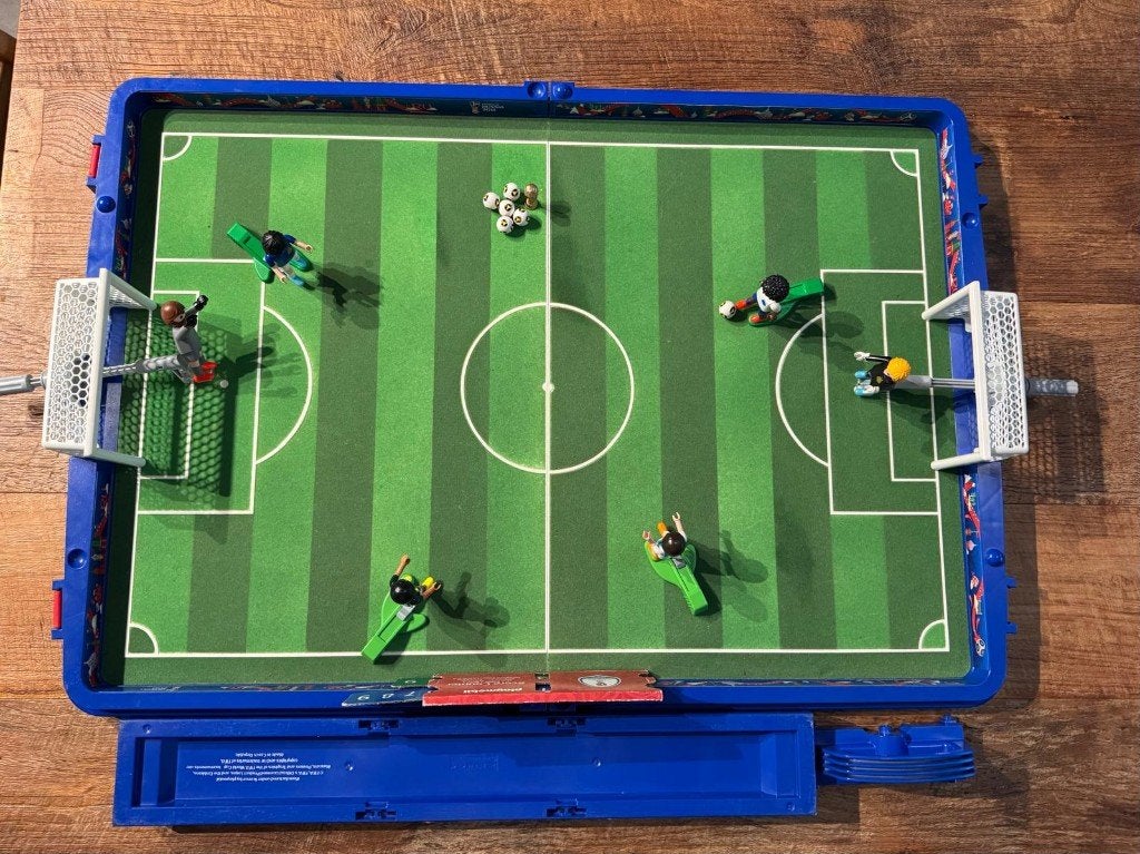 PLAYMOBIL 9298 Meeneem voetbalstadion, Kinderen en Baby's, Speelgoed | Playmobil, Ophalen