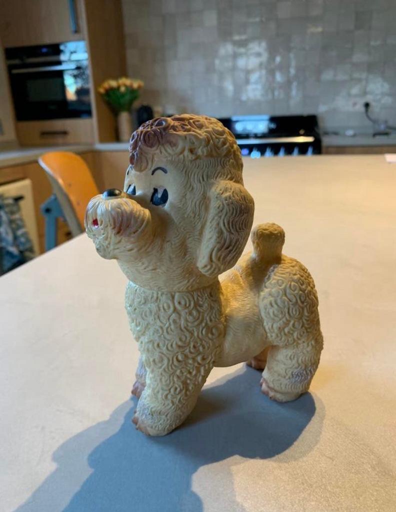 Jouet vintage chien Italie '50 Toy Rubber 1950, Enlèvement ou Envoi, Comme neuf