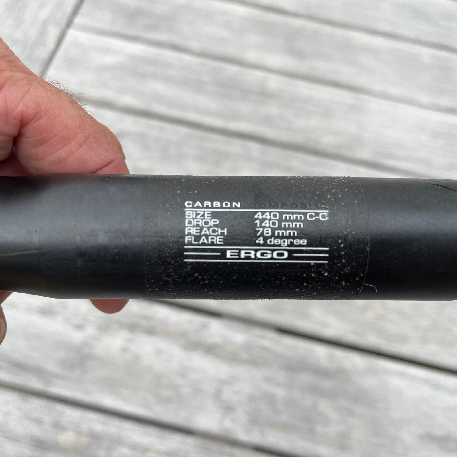 Carbon plat stuur, Enlèvement, Comme neuf, Guidon, Carbone