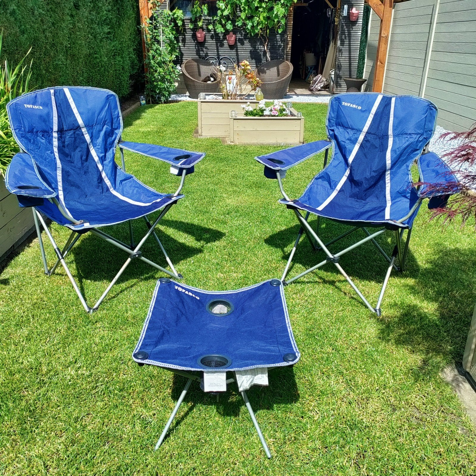 Campeerstoelen met tafel, Caravans en Kamperen, Ophalen