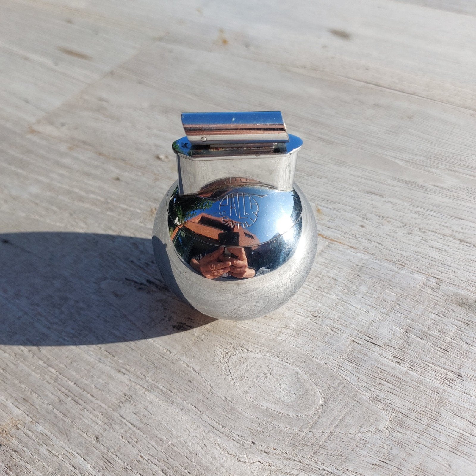 Briquet de table vintage SAFFA « Palla Scintilla » (1946), Enlèvement ou Envoi, Utilisé, Briquet