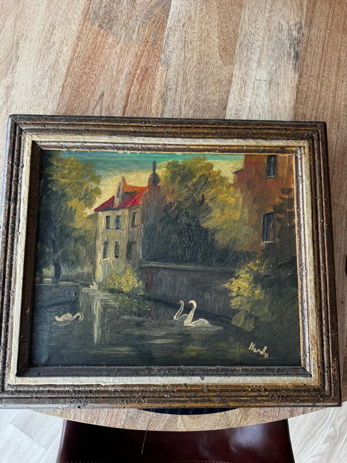 Schilderij met zwanen, Enlèvement