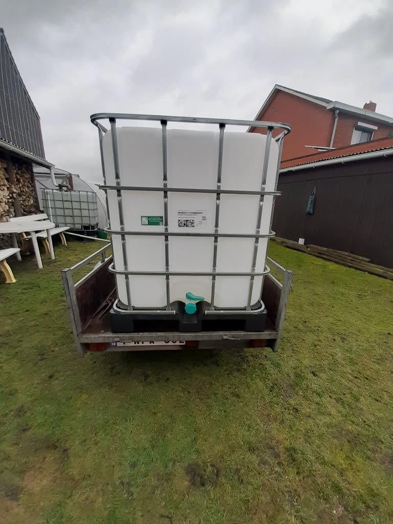 Watervat 1000L, Ophalen, Kunststof