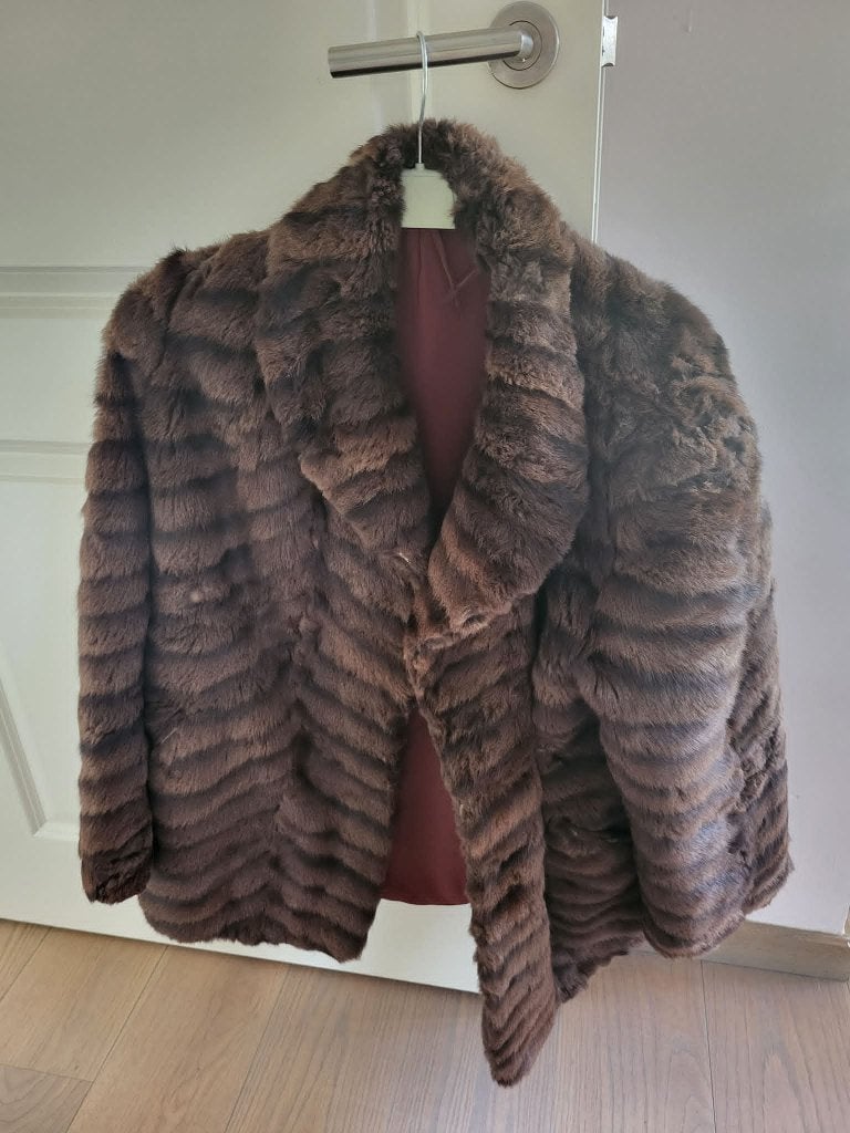 Bontjas, Kleding | Dames, Ophalen, Gedragen, Maat 42/44 (L), Bruin