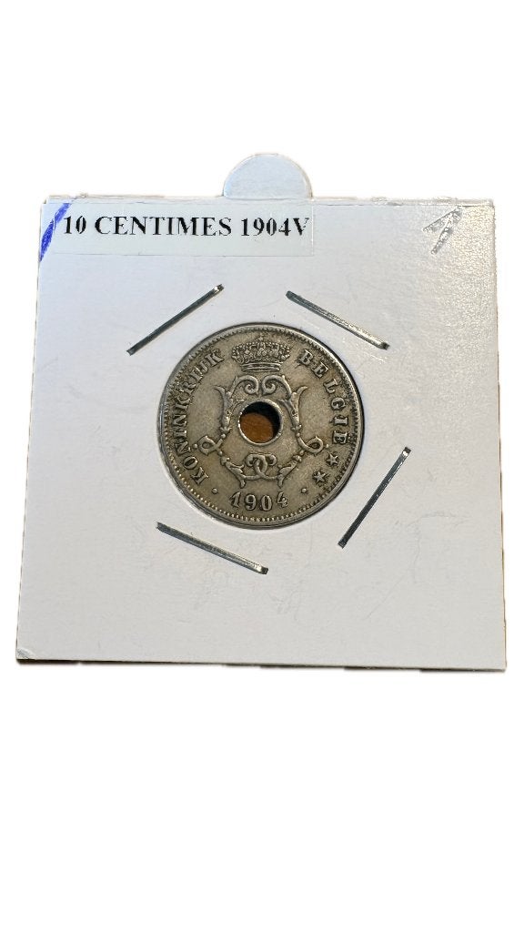 LEOPOLD II: 10 cent 1904V, Postzegels en Munten, Munten | België, Ophalen of Verzenden