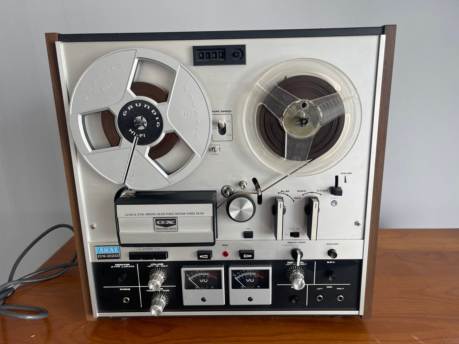 Akai gx 220, Ophalen, Bandrecorder, Met banden
