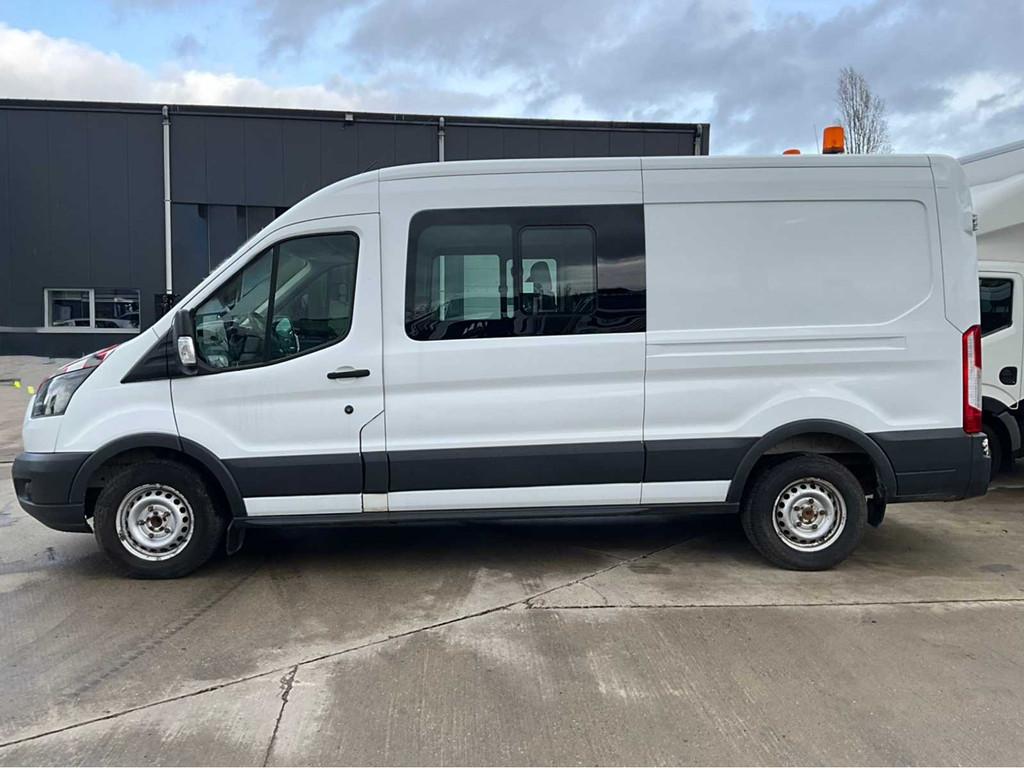2016 Ford Transit dubbele cabine - trekhaak, Auto's, Ford, Gebruikt, Euro 6, Bedrijf, Overige carrosserie