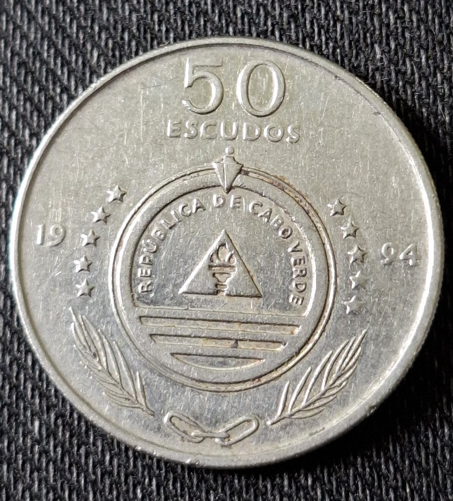 Pièce Cap Vert - 50 escudos - 1994, Timbres & Monnaies, Envoi, Afrique du Sud, Série