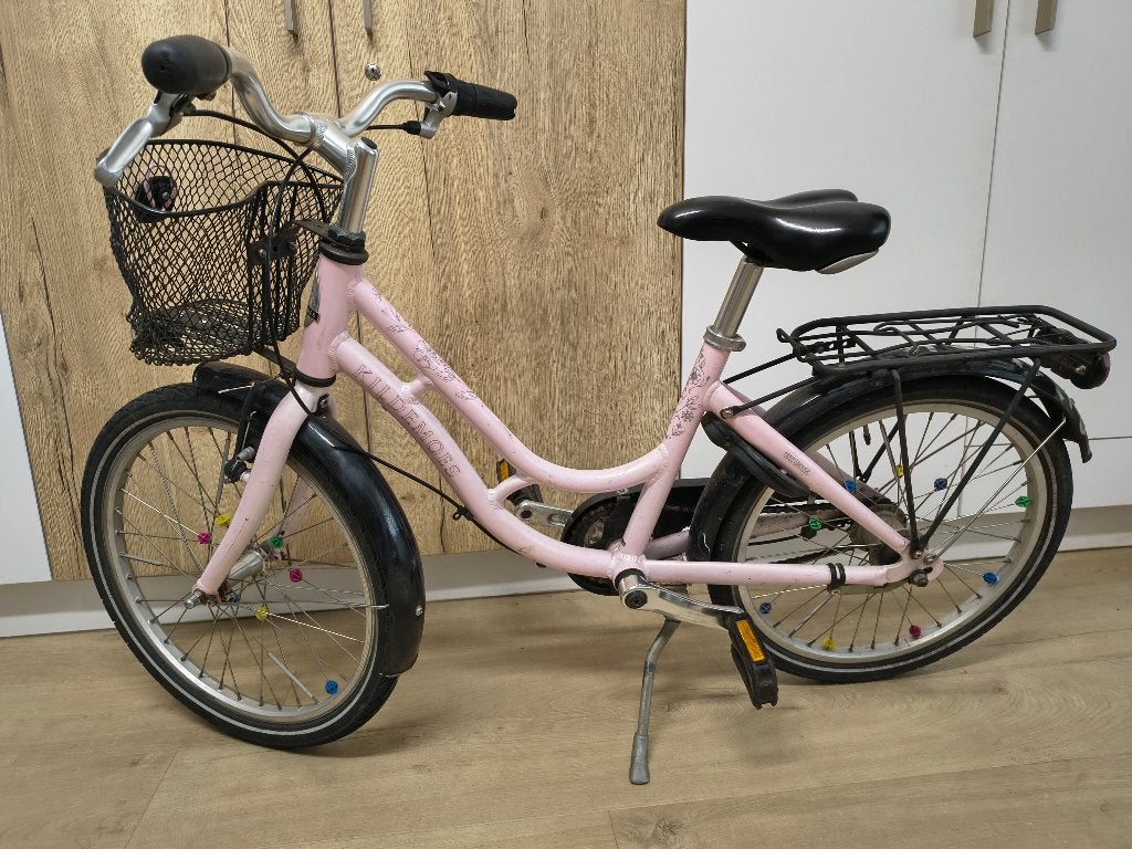 Kinderfiets meisje, Fietsen en Brommers, 20 inch of meer, Gebruikt, Velgrem, Ophalen
