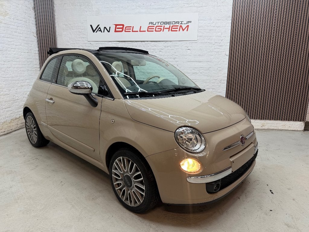 magnifique fiat 500C « mocha latté »1.2i à seulement 82000km, Autos, Fiat, 1242 cm³, Rétroviseurs électriques, Achat, Entreprise
