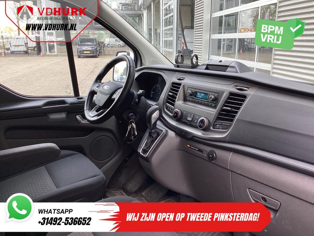 Ford Transit Custom 2.0 TDCI 130 pk Aut. 2x Schuifdeur/ Stan, Automaat, Parkeersensor, Wit, Bedrijf
