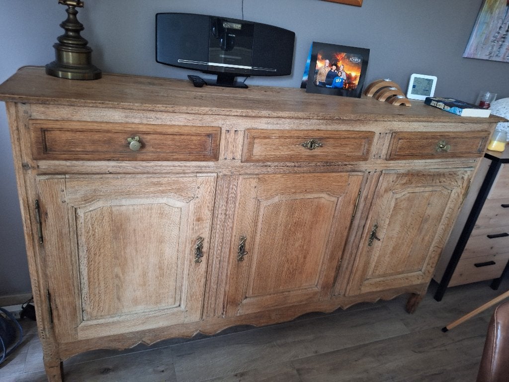 Splendide dressoir antique en chêne massif, 25 à 50 cm, Chêne antique, 150 à 200 cm, Comme neuf