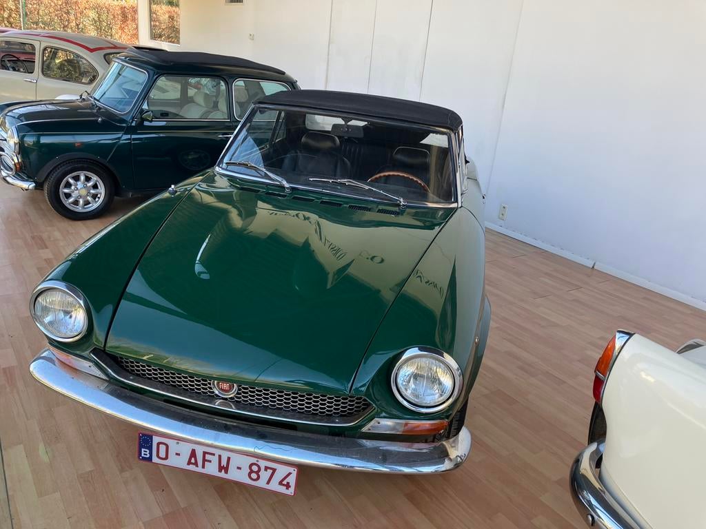 Fiat 124 Spider, Auto's, Achterwielaandrijving, Zwart, Cabriolet, Leder