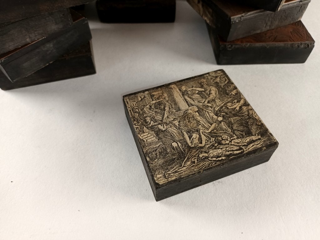 31 antieke, religieuze drukstempels (koper), Ophalen of Verzenden