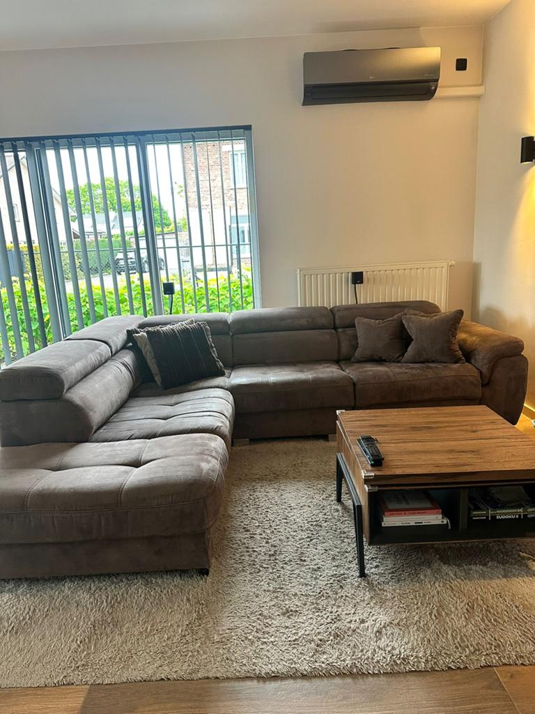 Hoeksalon 2m80breed met relax, Ophalen, Zo goed als nieuw