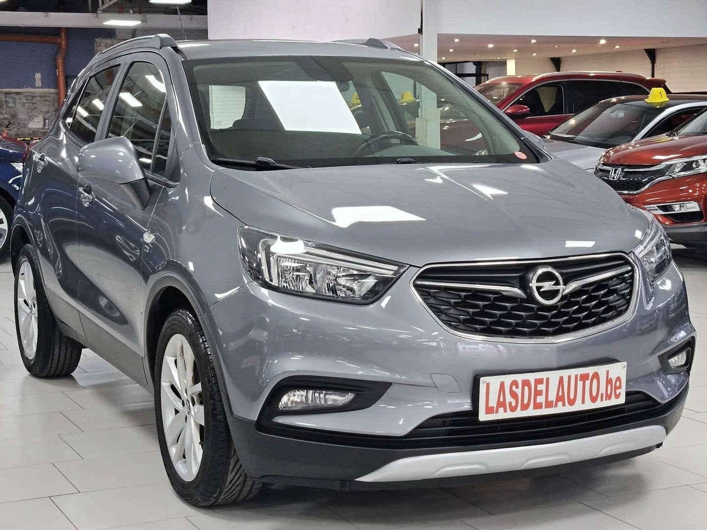 Opel Mokka X 1.4i Turbo Led Gps Bluetooth Cruise Carplay And, Autos, Volant multifonction, Argent ou Gris, Euro 6, Entreprise