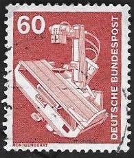 1 Postzegel Duitsland 1975 Industrie en techniek X ray, Ophalen of Verzenden, BRD, Gestempeld