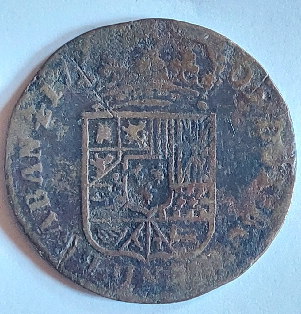 Filips V 1 oord brugge 1709 gratis verz, Enlèvement ou Envoi, Autre, Monnaie en vrac