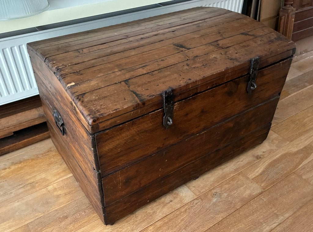 Vintage Opberg koffer, 50 – 75, 50 à 100 cm, Enlèvement, Utilisé