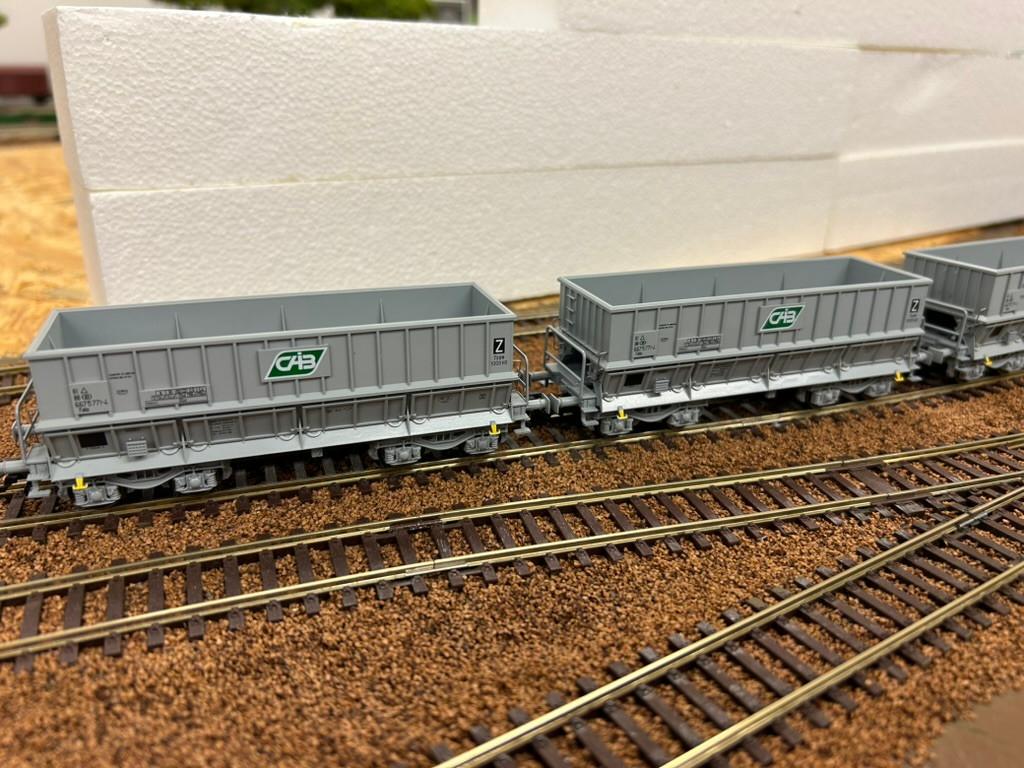 un lot de 6 wagons minéraliers falls de chez Märklin ., Enlèvement ou Envoi, Wagon, Comme neuf, Courant continu