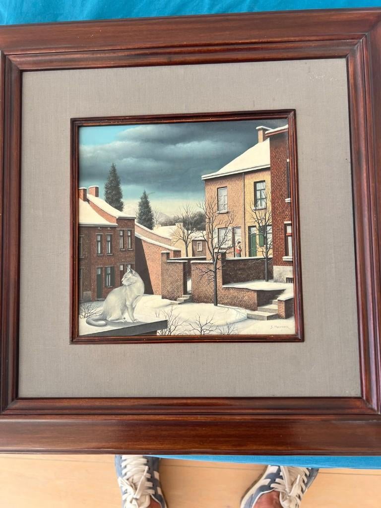 TABLEAU SIGNE S. MOURMAUW -  1987, Antiquités & Art, Art | Peinture | Classique, Enlèvement