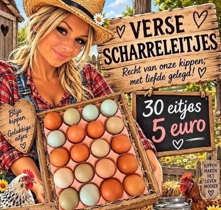 vrij uitloop eitjes, Diversen, Ophalen
