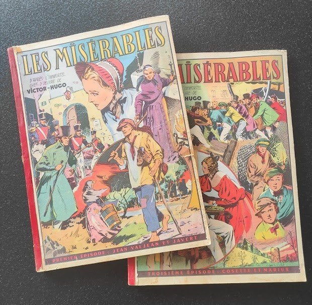 Les Misérables, parties 1 et 3 (1949), Livres, BD, Enlèvement ou Envoi, Utilisé, Rene Giffey & Martial Bouin