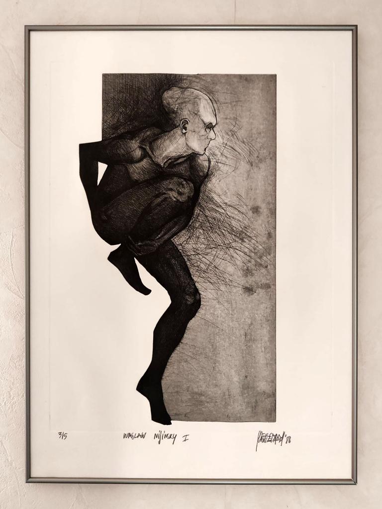 Vaslav Nijinsky I - lithographie (édition 3/5), Enlèvement