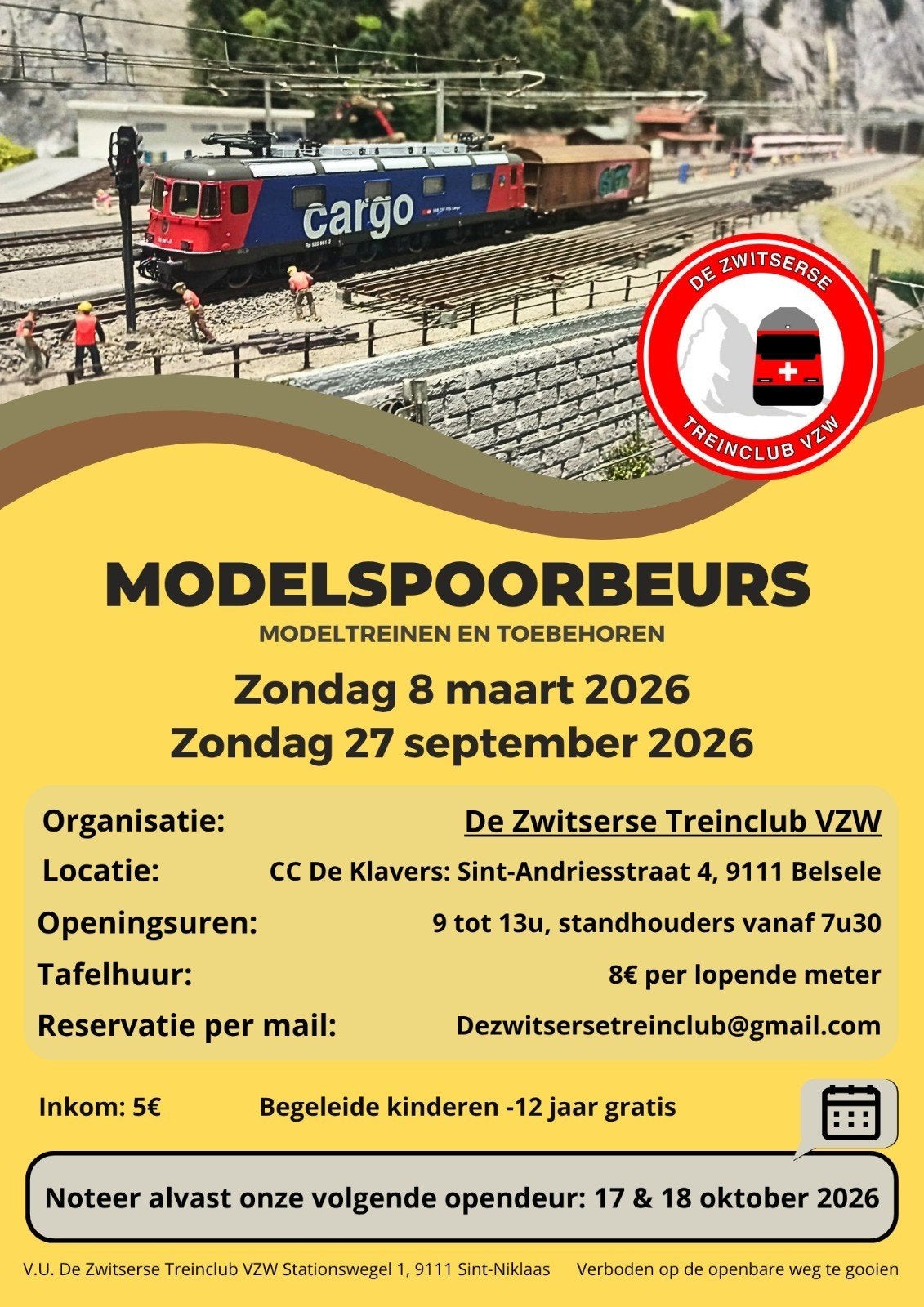 Modelspoorbeurs, Enlèvement ou Envoi