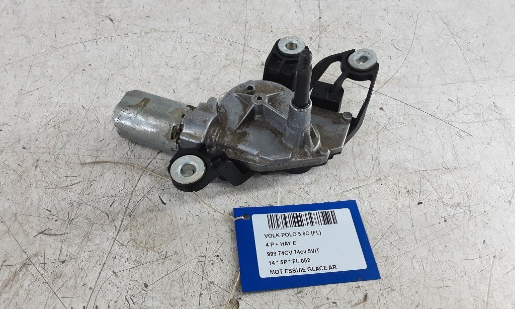 RUITENWISSERMOTOR ACHTER Polo V (6R) (5K6955711B), Gebruikt, Volkswagen, Mevr. I. Hauben, Rue de l'Espoir 34 34
4030  GRIVEGNÉE, BE
